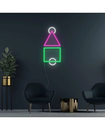 Squid Game Logo Neon Light