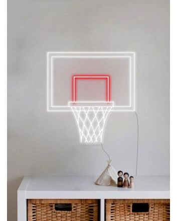 Baksetball Hoop Neon Sign