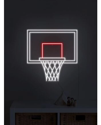 Baksetball Hoop Neon Sign