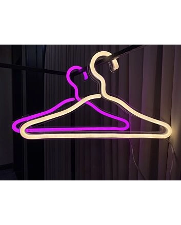 Clothes Hanger Pack of 4 Neon Sign