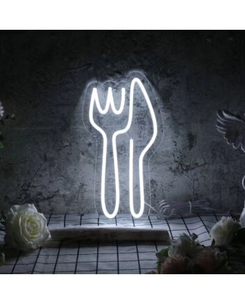 Knife and Fork Neon Sign