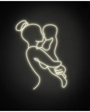 Mother and Child Neon Sign