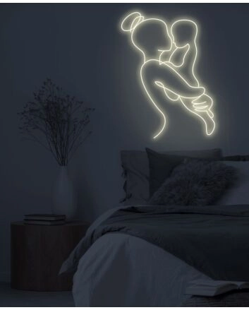 Mother and Child Neon Sign