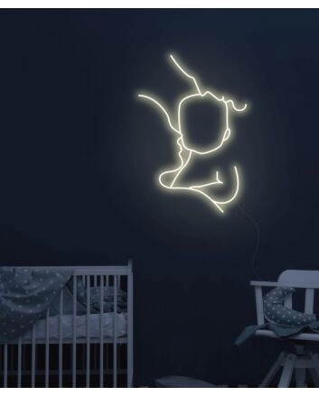 Parents and Baby Neon Sign