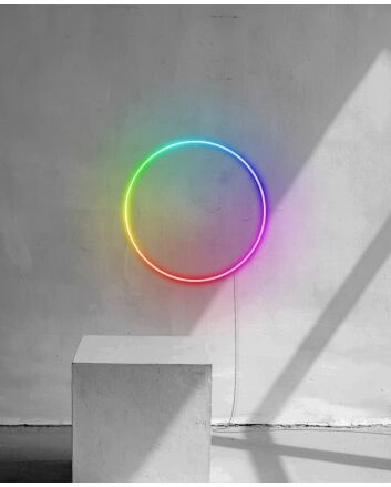 RGB Dynamic Color Circle Neon Sign