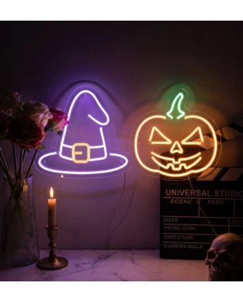 Spooky Halloween Set of 2 Neon Sign