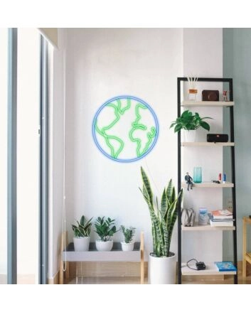 The Planet Earth Neon Sign