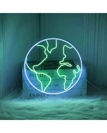 The Planet Earth Neon Sign