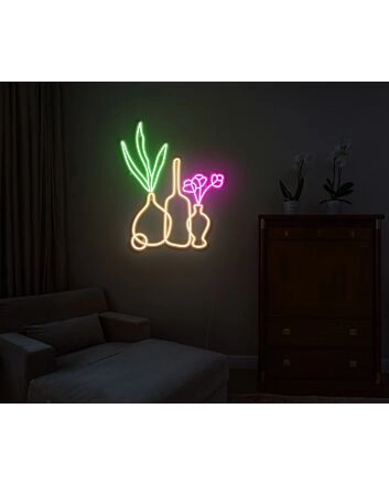 Vases Neon Sign