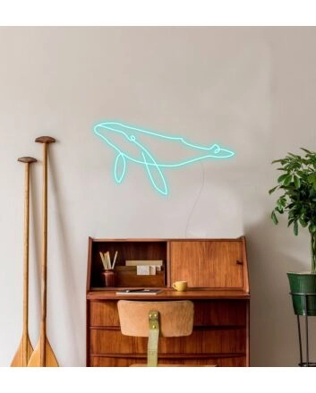 Whale Neon Sign