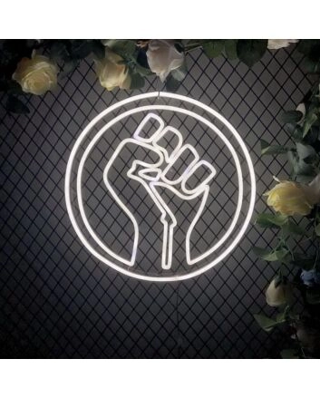 Power Hand Neon Sign