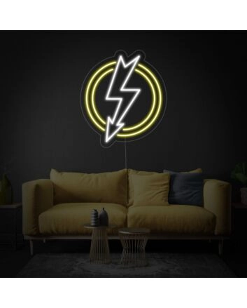 Shining Lightning Bolt Neon Sign