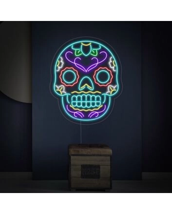 Tattoo Skull Neon Sign