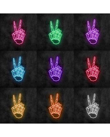 Bone Hand Neon Sign
