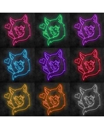 Cat Girl Neon Sign