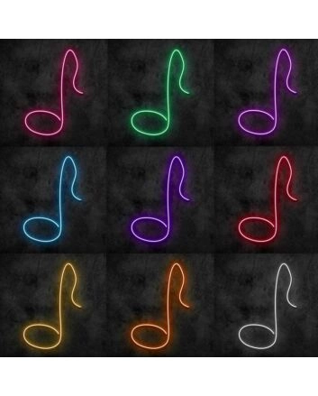 Eighth Note Neon Sign