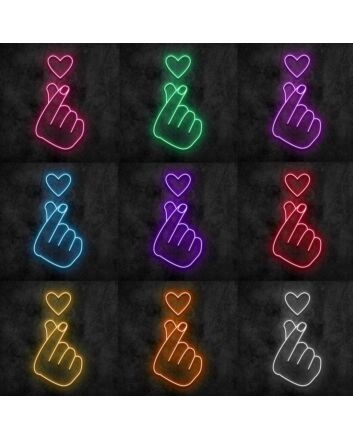 Heart Hands Neon Sign