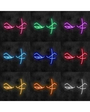 One Eyed Pirate Hunter Neon Sign