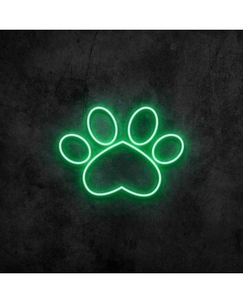 Paw Print Neon Sign