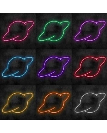 Saturn Neon Sign