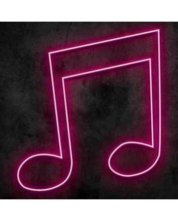 Sixteenth Note Neon Sign