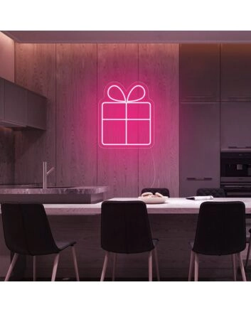 Christmas Gift Box Neon Sign
