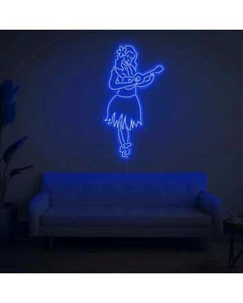 Hula Girl LED Neon Sign