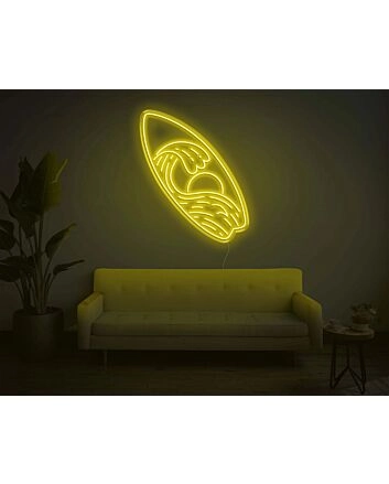 Surfboard LED Neon Sign
