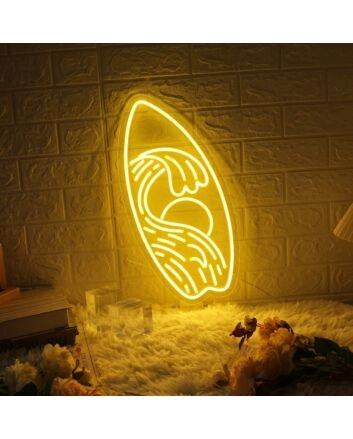Surfboard LED Neon Sign