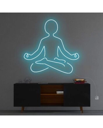 &#39;Meditation&#39; Neon Sign