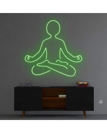 &#39;Meditation&#39; Neon Sign