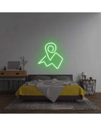 &#39;Map&#39; Neon Sign