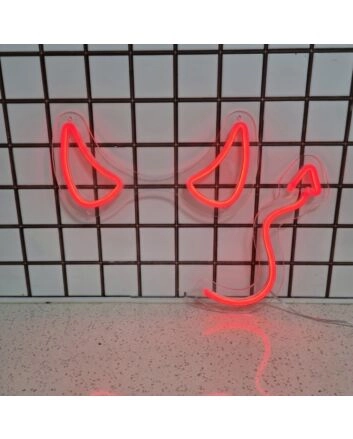 Devil Horns&#39; Neon Sign