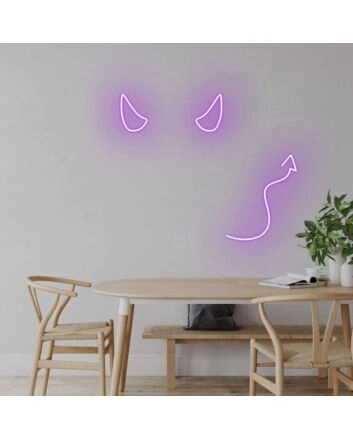Devil Horns&#39; Neon Sign