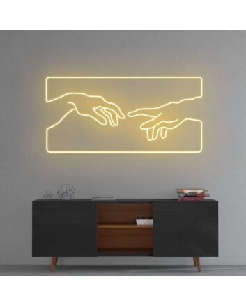 Creation of Adam Neon Sign