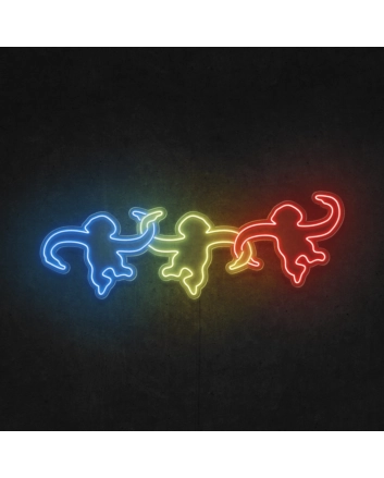 Monkeys Hanging Around LED Neon Sign