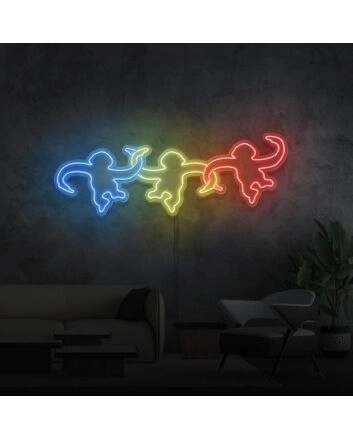 Monkeys Hanging Around LED Neon Sign