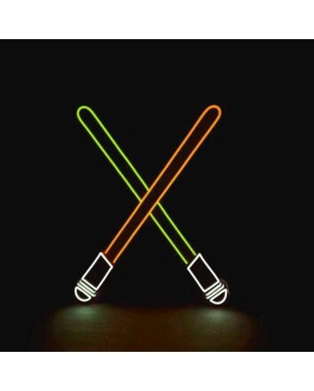 Cross Sword Neon Sign
