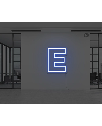 Neon Letter E