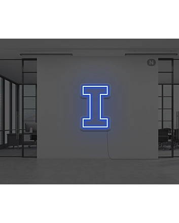 Neon Letter I