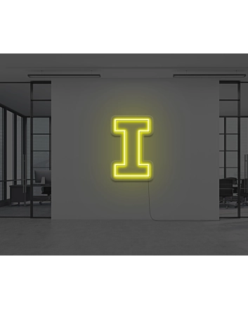 Neon Letter I
