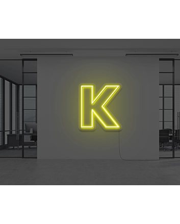 Neon Letter K