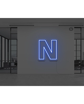 Neon Letter N