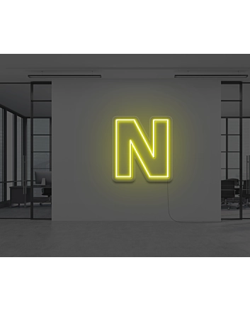 Neon Letter N