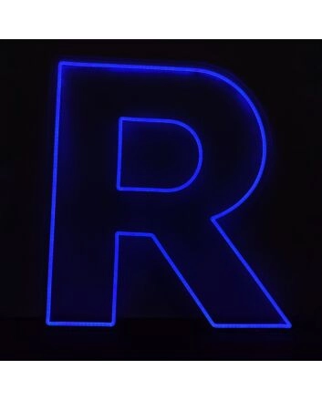 Neon Letter R