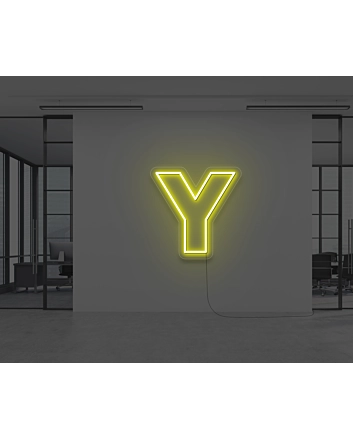 Neon Letter Y