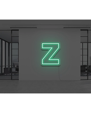 Neon Letter Z