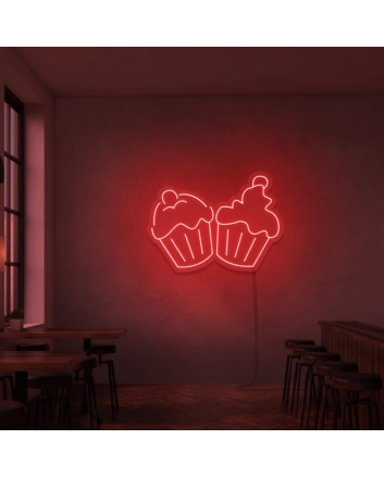 Neon Cupcakes Signs