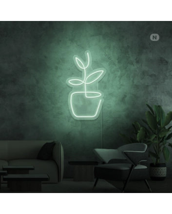 Flowerpot Neon Sign