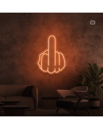 Middelvinger neon signs